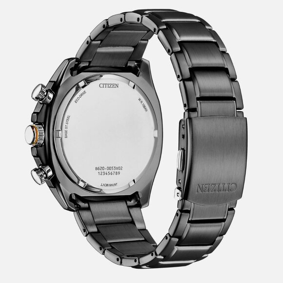 Citizen Men's Sport Date Eco-Drive Luminous Grey Watch - Picture 2 of 4